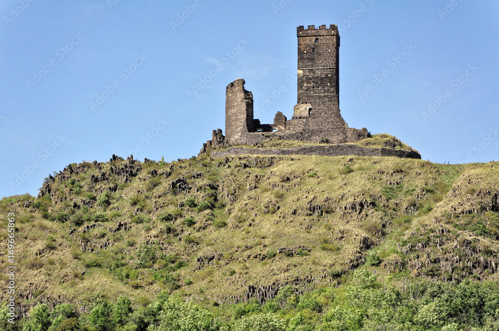 Tower and damaged wall near to it