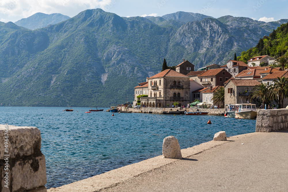 The quayside in Perast