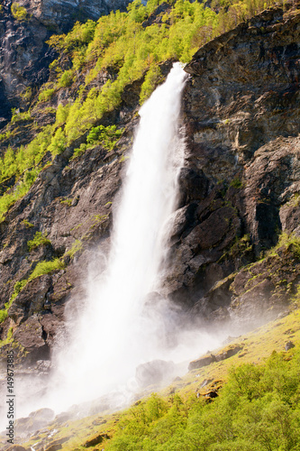 Falls in mountains of Norway