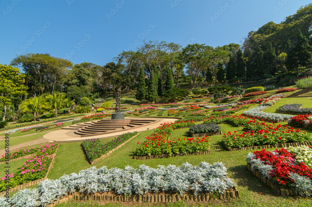 Mae Fah Luang Garden located on Doi Tung in Northern Thailand