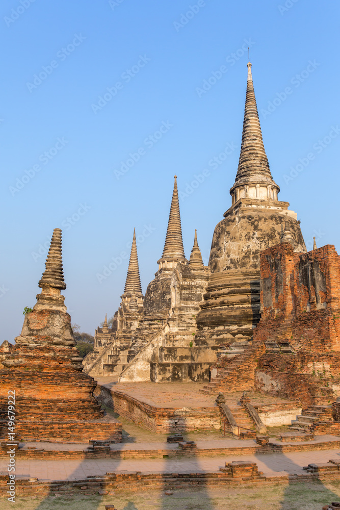 Wat Phra Si Sanphet Temple in Ayutthaya Historical Park, Thailand