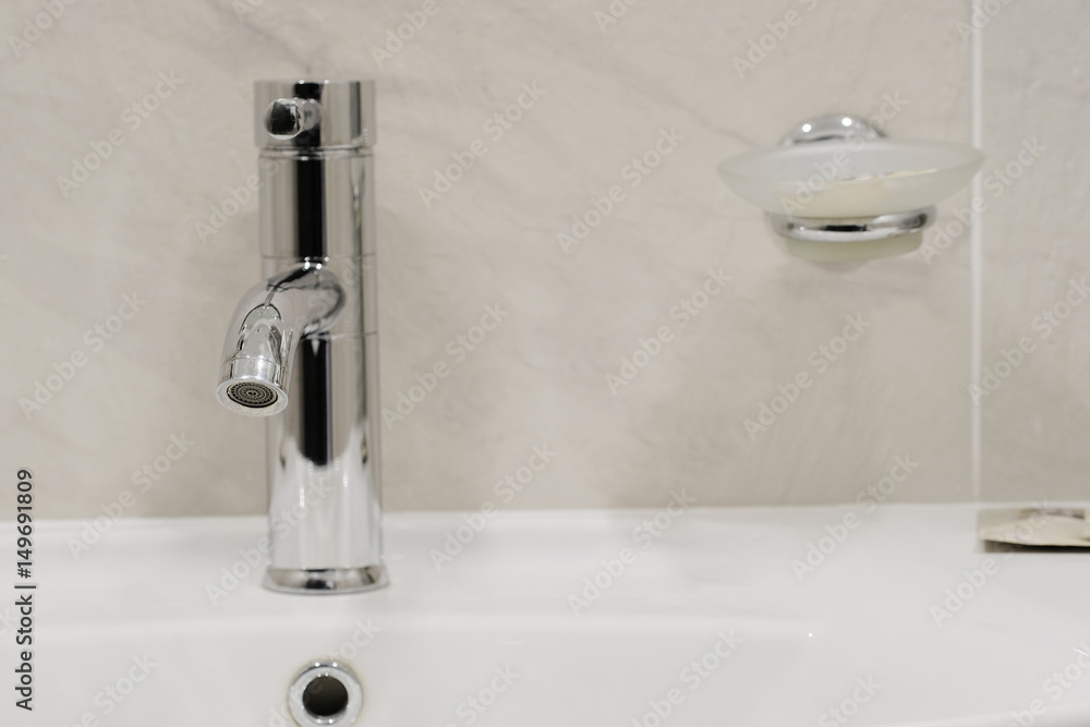 Fototapeta premium Crane in a bath