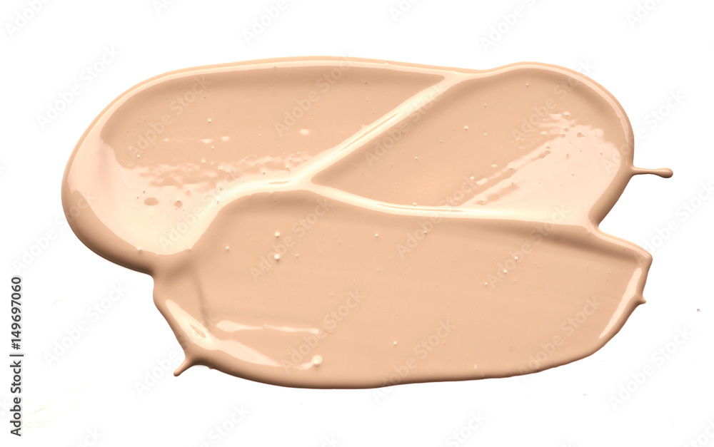 smear paint of cosmetic and beauty products. make up accessories