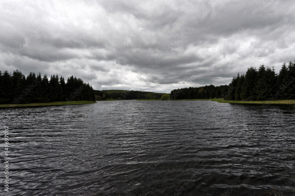 Fototapeta premium Lenghty view of the river water
