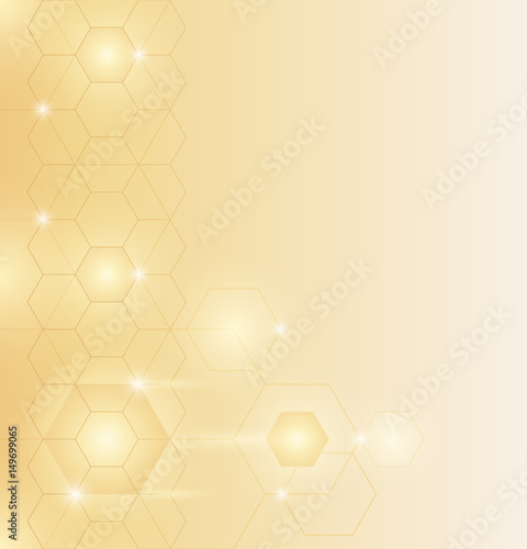 Abstract background, hexagon, pastel beige tones, vertical pattern