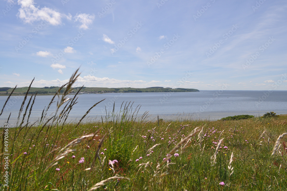 Blick vom Schafsberg zum Groß Zicker, Halbinsel Mönchgut, Insel Rügen, Deutschland Blick vom Schafsberg zum Groß Zicker, Halbinsel Mönchgut, Insel Rügen, Deutschland
