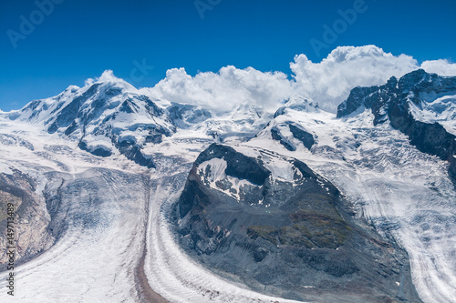 Alpine glaciers, Swiss Alps, Switzerland