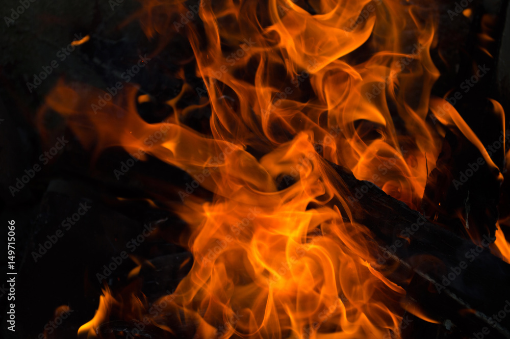Bonfire close up texture background Bonfire close up texture background
