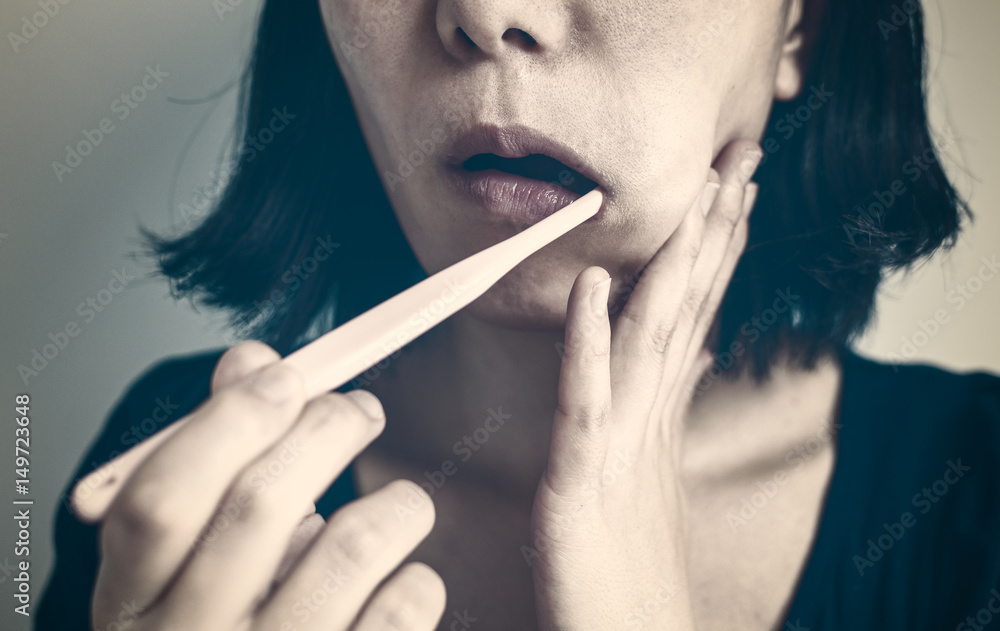 Obraz premium 歯の痛み