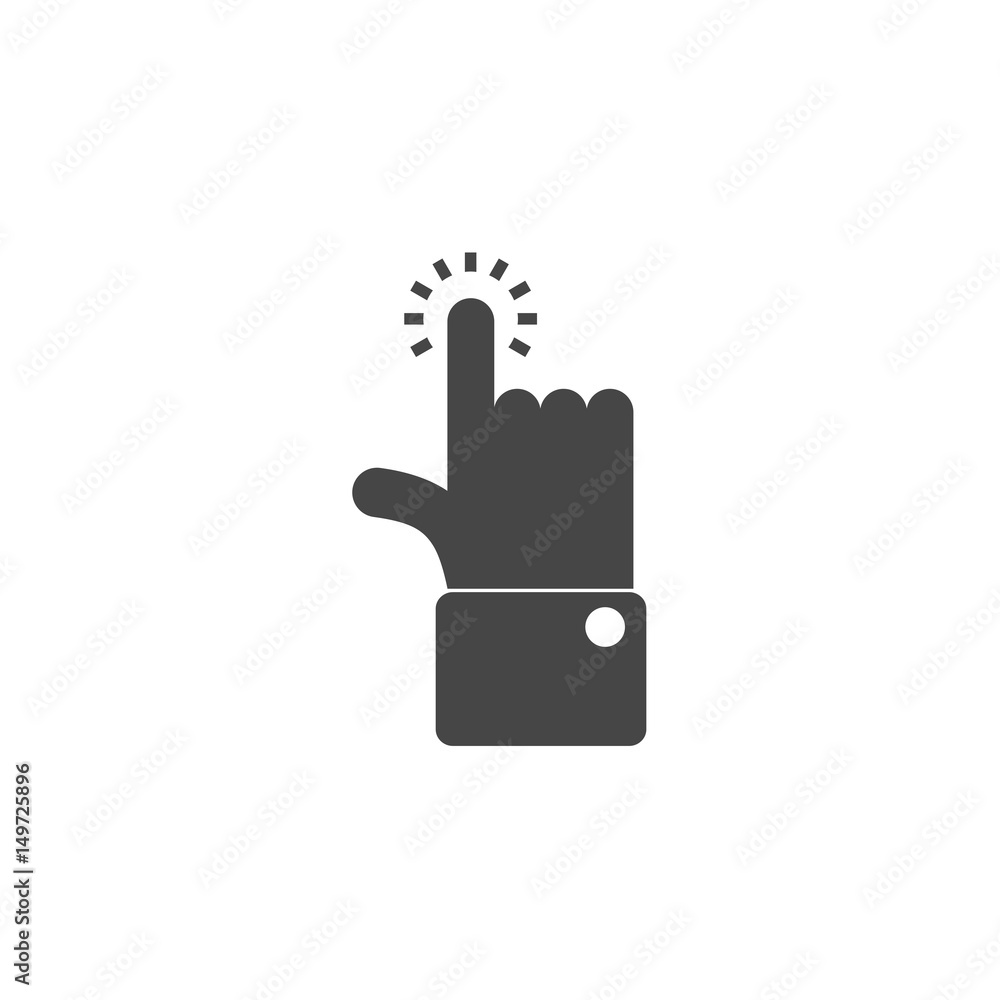Obraz premium Hand is touching - Illustration
