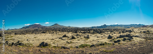 Panoramic view of Icelandic landscape