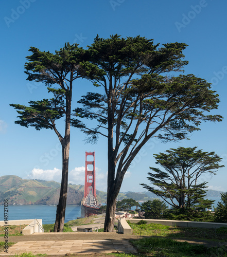 Photography Marin Headlands and Golden Gate Bridge from state park