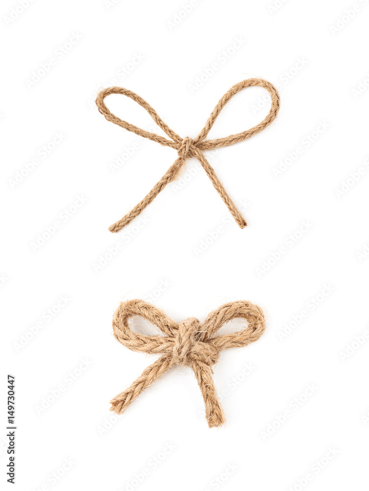Twine Pre-Tied Bow (Pack of 100)