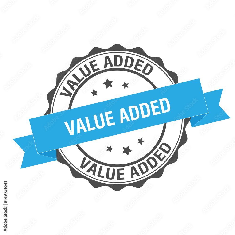Fototapeta premium Value added stamp illustration