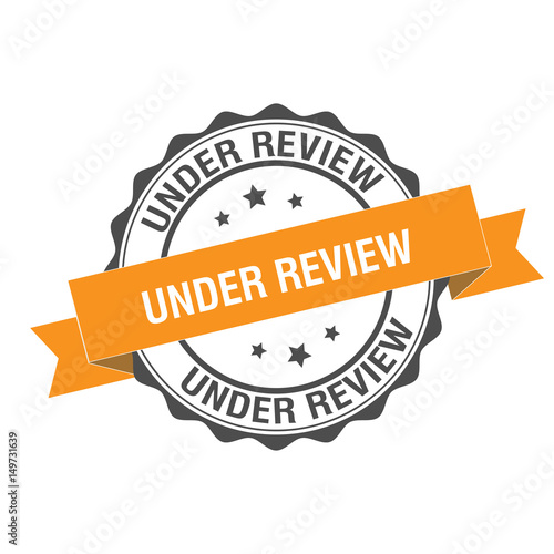 Under review stamp illustration