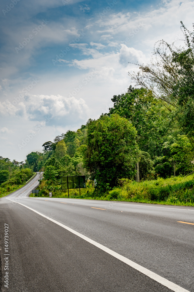 Fototapeta premium Asphalt country road