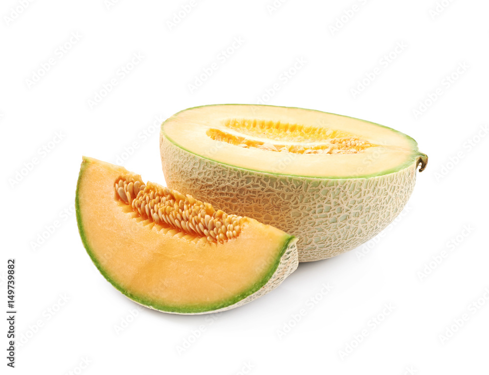 Sliced cantaloupe melon composition Sliced cantaloupe melon composition