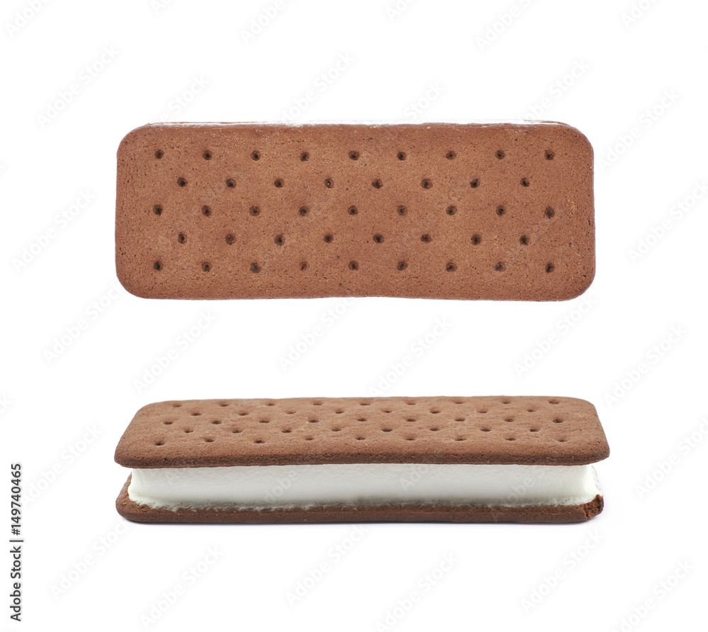Ice cream sandwich isolated Ice cream sandwich isolated