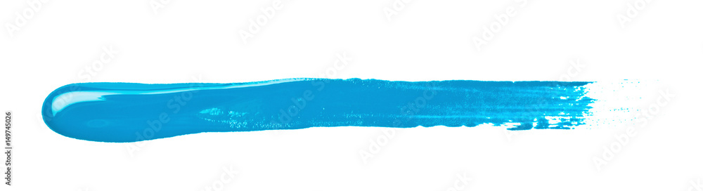 Fototapeta premium Line stroke of paint isolated