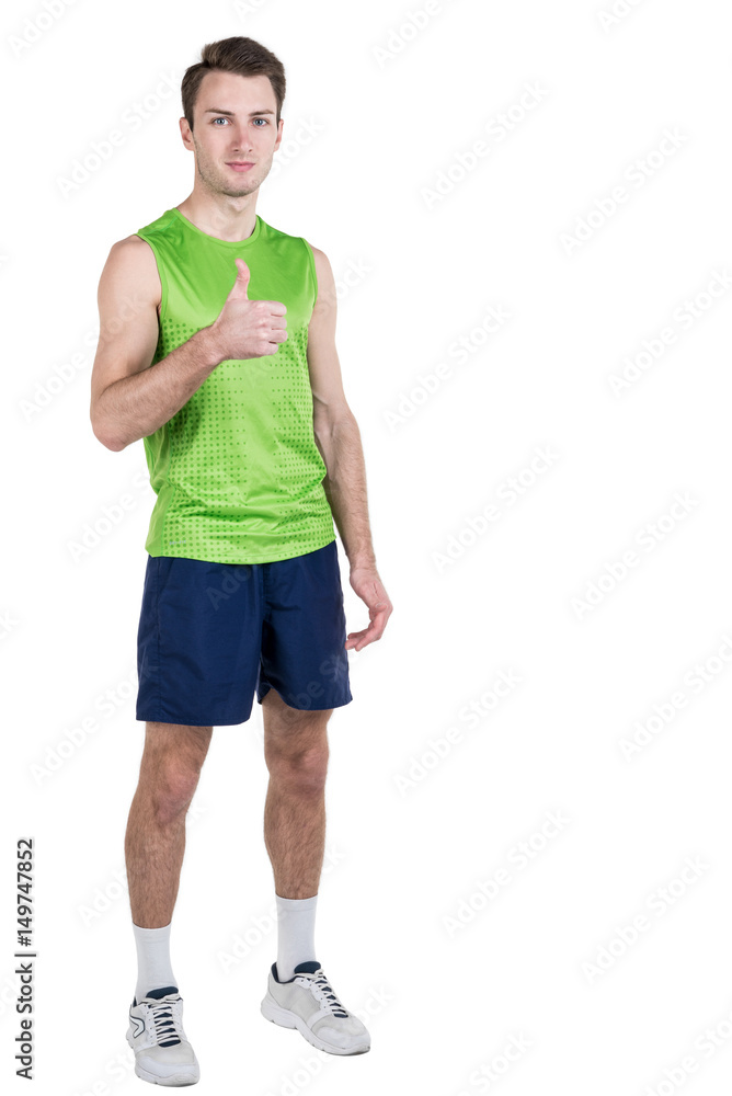 Healthy lifestyle. Portrait of a handsome guy with juice, wearing sportswear, isolated on white background, looking at camera. Vertical frame Healthy lifestyle. Portrait of a handsome guy with juice, wearing sportswear, isolated on white background, looking at camera. Vertical frame