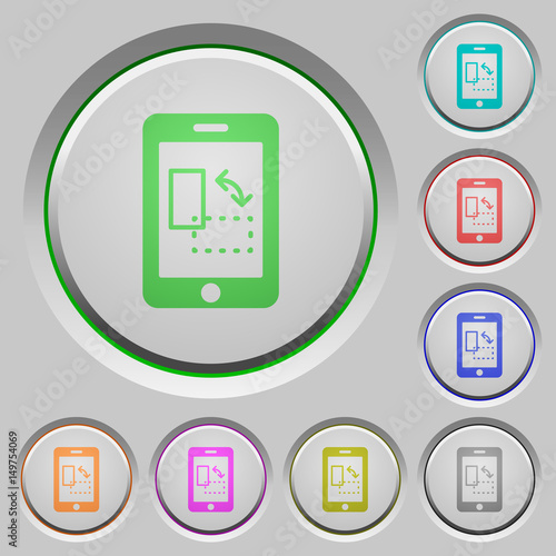 Mobile gyrosensor push buttons