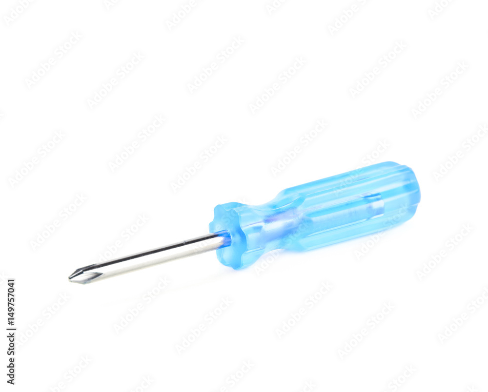 Tiny crosshead screwdriver isolated Tiny crosshead screwdriver isolated