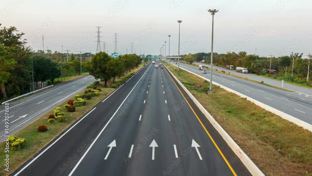 Time Lapse video of highway in Thailand Time Lapse video of highway in Thailand
