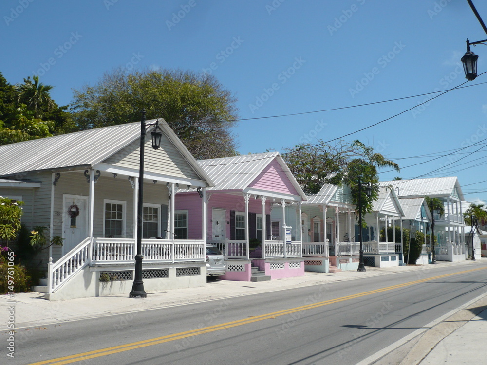 Colorful houses of Key West