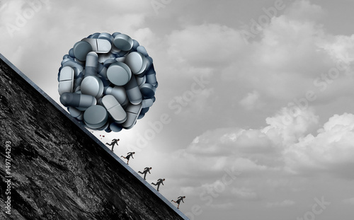 Vászonkép Opioid Crisis