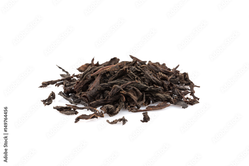 Black tea isolated on white Black tea isolated on white