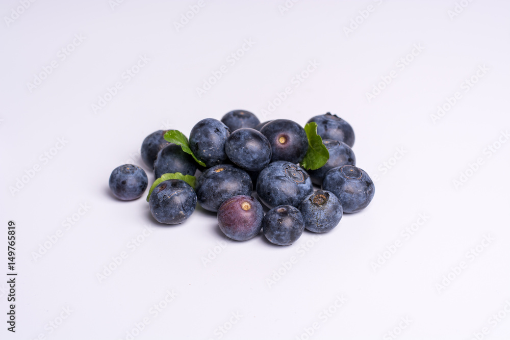 Blueberries on white background Blueberries on white background
