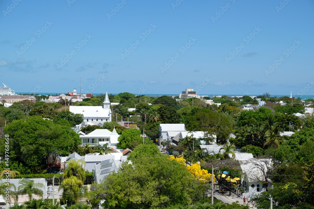 View at Key West from above