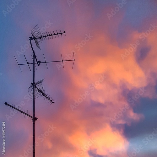tramonto e antenna photo