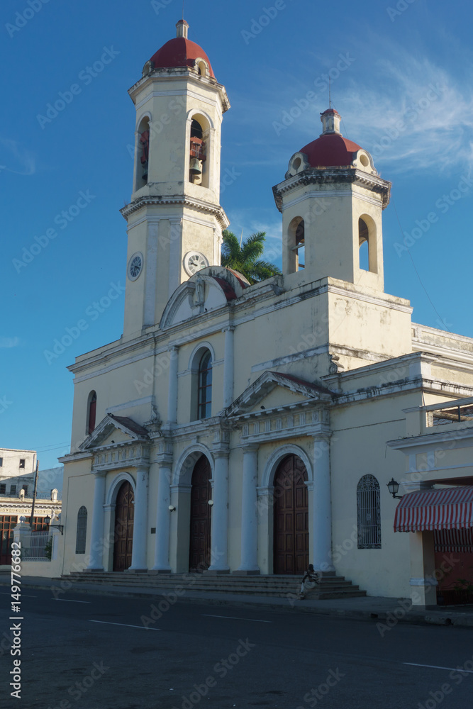 Fototapeta premium church from colonial city Cienfuegos in Cuba