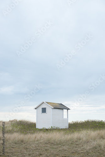 Small beach hut down by the seashore