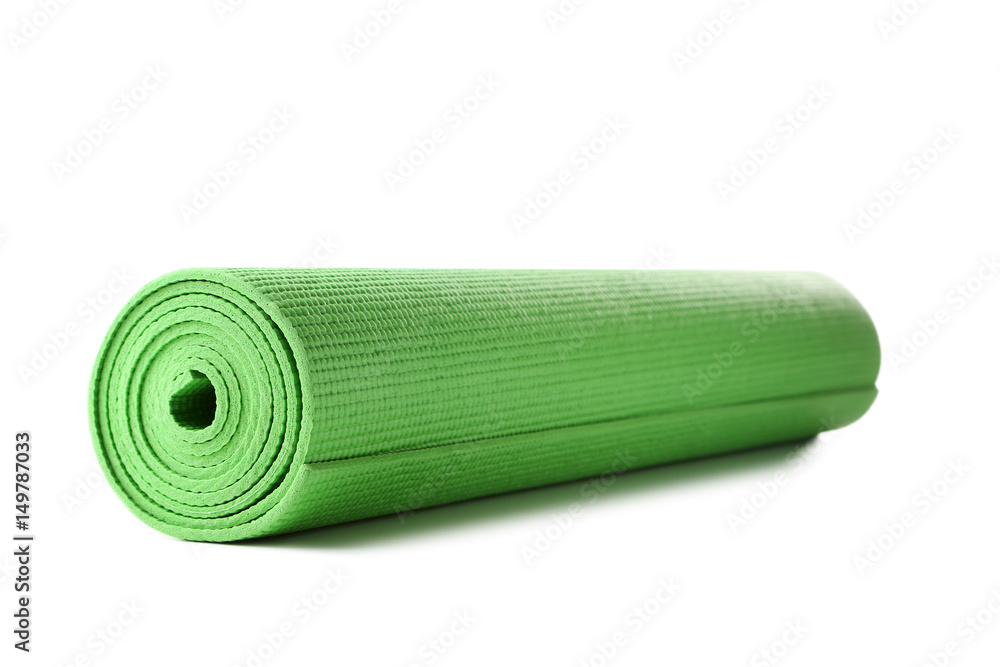 Fitness mat isolated on white background Fitness mat isolated on white background