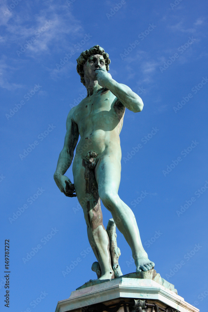 David Statue at Piazzale Michelangelo, built in 1869 and designed by architect Giuseppe Poggi