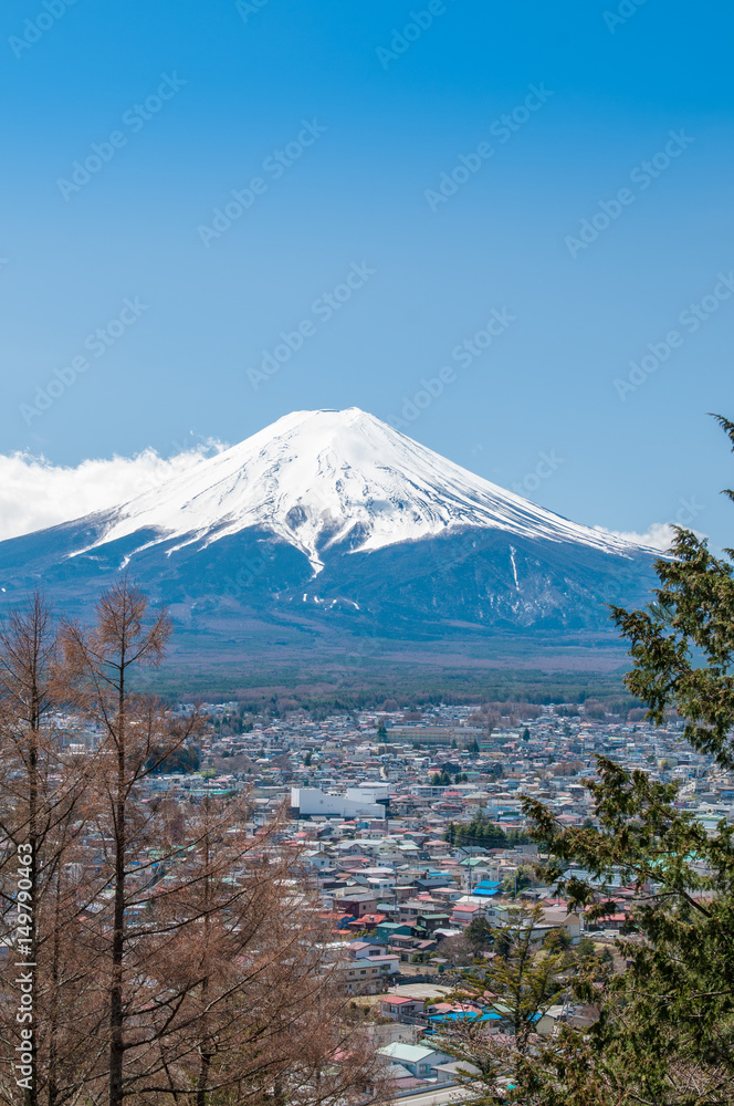 Landscape of Fuji mountain.Japan
