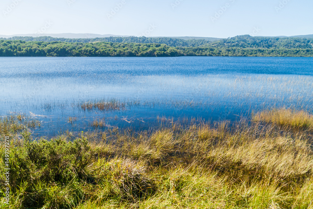 Cucao lake in Chiloe National Park, Chile Cucao lake in Chiloe National Park, Chile