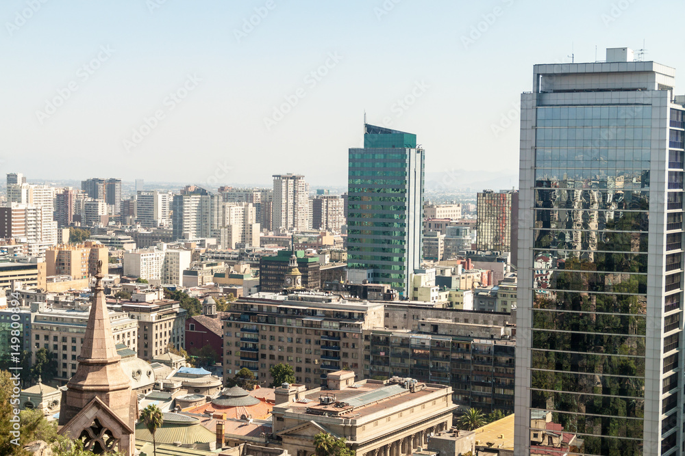 Fototapeta premium Skyline of Santiago de Chile