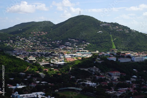 A view over St Thomas Island, U.S. Virgin Islands