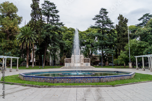 Monument at Italia square in Mendoza, Argentina
