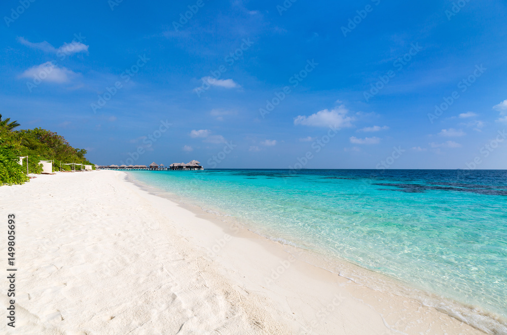 Beautiful tropical beach at Maldives