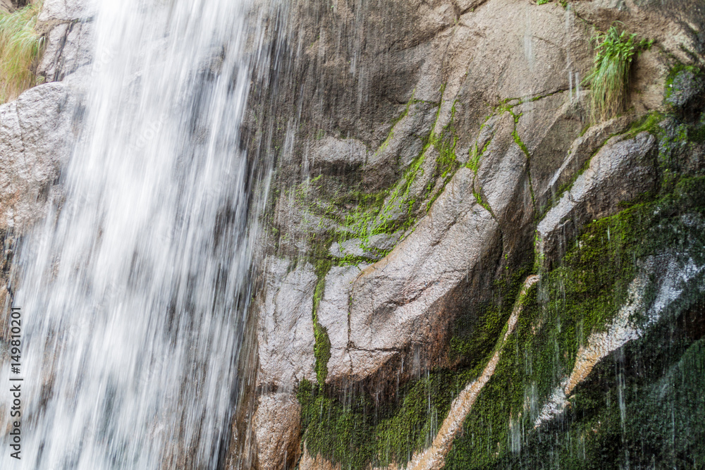 Detail of a waterfall in Quebrada del Colorado canyon near Cafayate, Argentina Detail of a waterfall in Quebrada del Colorado canyon near Cafayate, Argentina
