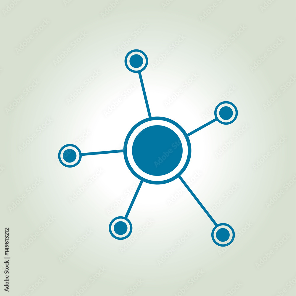 Social network single icon. Global technology. The network of social connections in the business. Social network single icon. Global technology. The network of social connections in the business.