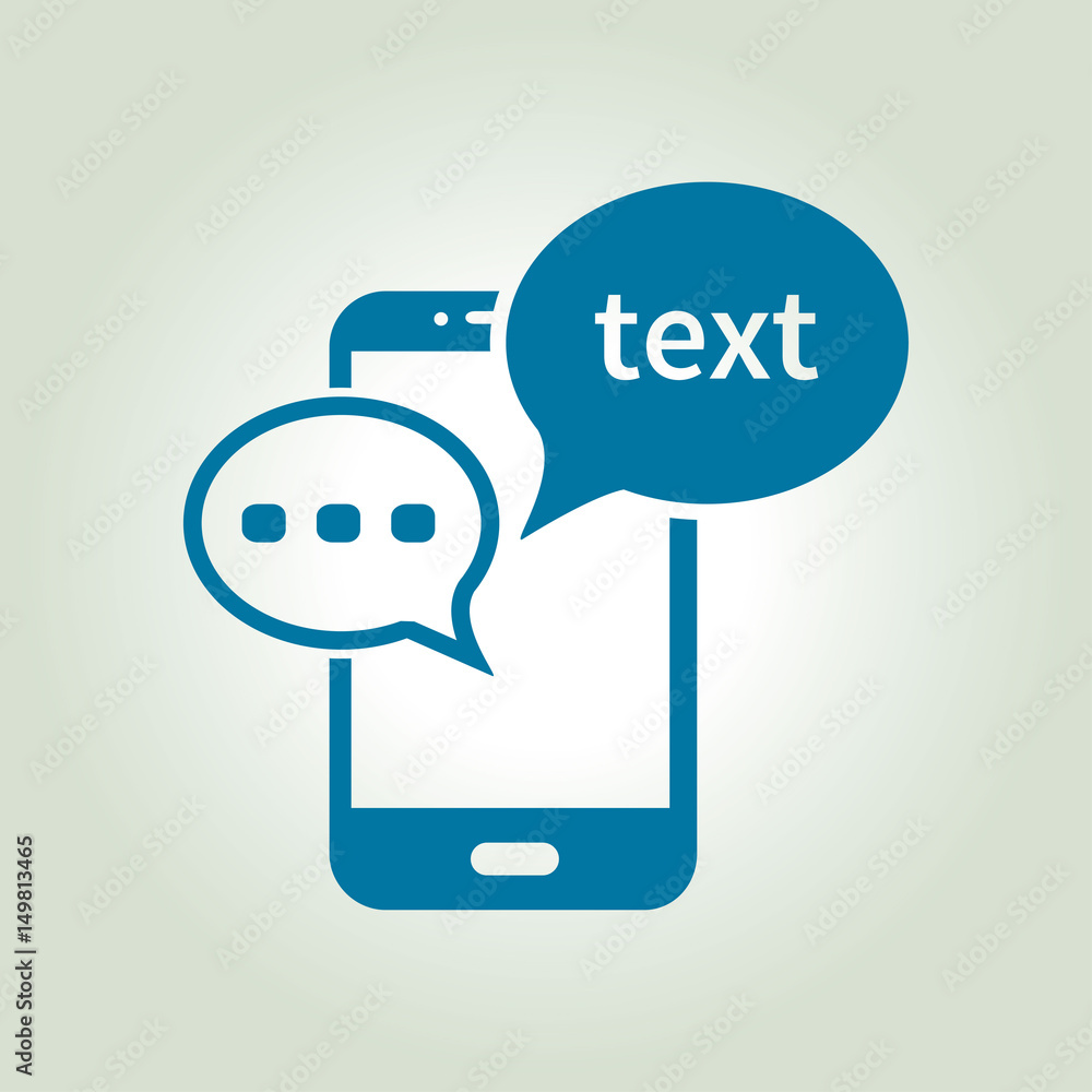 Mobile chatting icon.Mobile Phone Representing Web Chatting And Dialog. Mobile chatting icon.Mobile Phone Representing Web Chatting And Dialog.