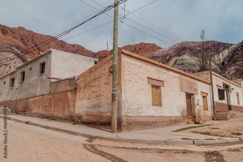 Houses in Purmamarca village (Quebrada de Humahuaca valley), Argentina