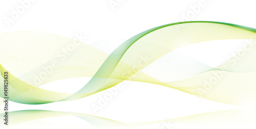 ラインアート　波形　カラフル