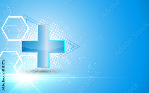 abstract hospital clinical health care concept template background