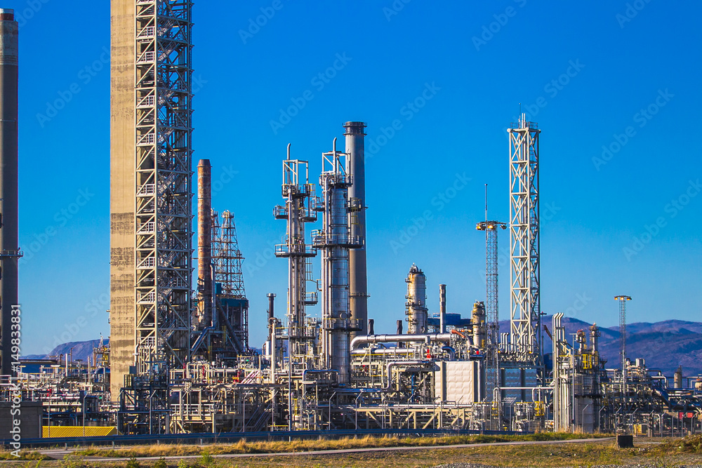 Fototapeta premium Oil refinery. Mongstad, Norway.